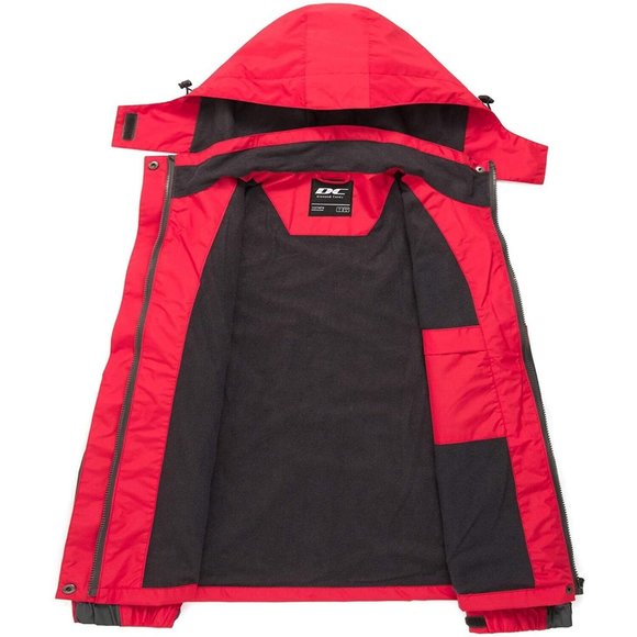 Winter Rain Fleece Lined Jacket Lightweight Outdoor Raincoat Hooded Wome… - Picture 6 of 10